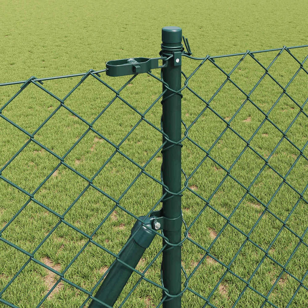 Grandinės tvoros tvirtinimas 1 x 25 m PVC dengtas plienas Žalia