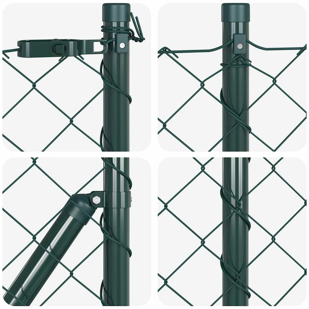 Grandinės tvoros tvirtinimas 10 x 0,8 m PVC dengtas plienas