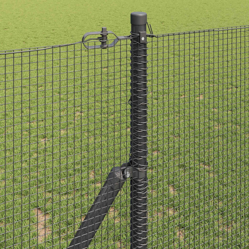 Suvirintas vielos tvora žemės tvirtinimas 10 x 1,4 m Pilka