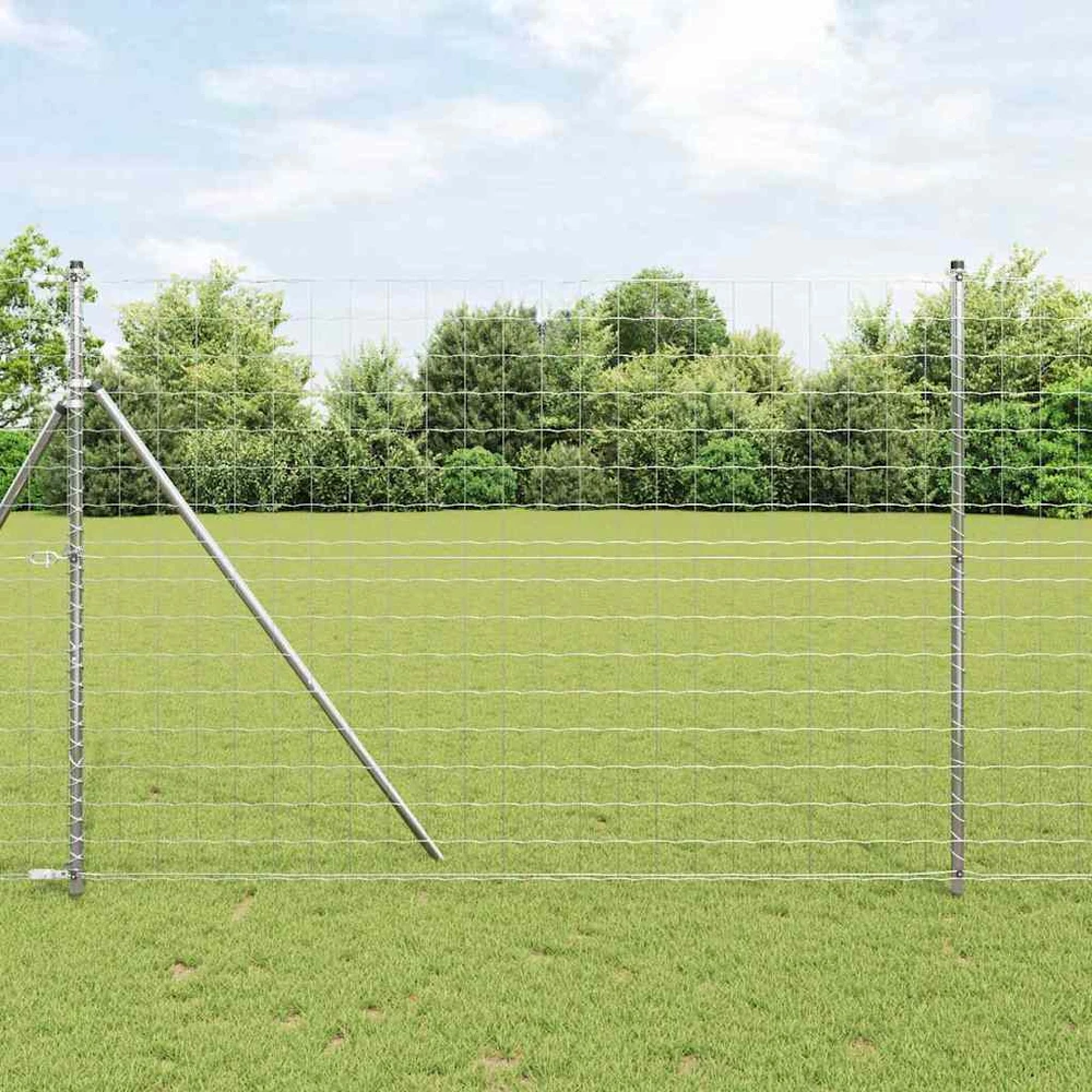 Lauko Euro tvoros gruntinis tvirtinimas 10 x 1,5 m Sidabrinė