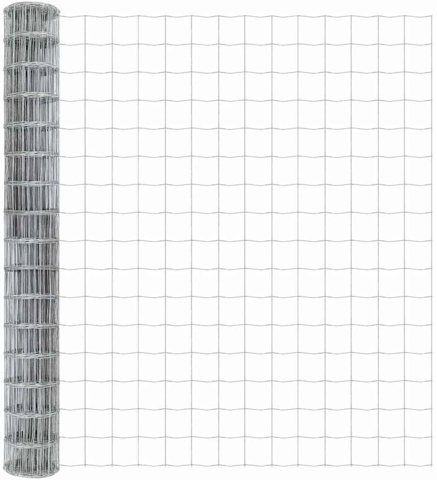 Lauko Euro tvoros gruntinis tvirtinimas 10 x 1,5 m Sidabrinė