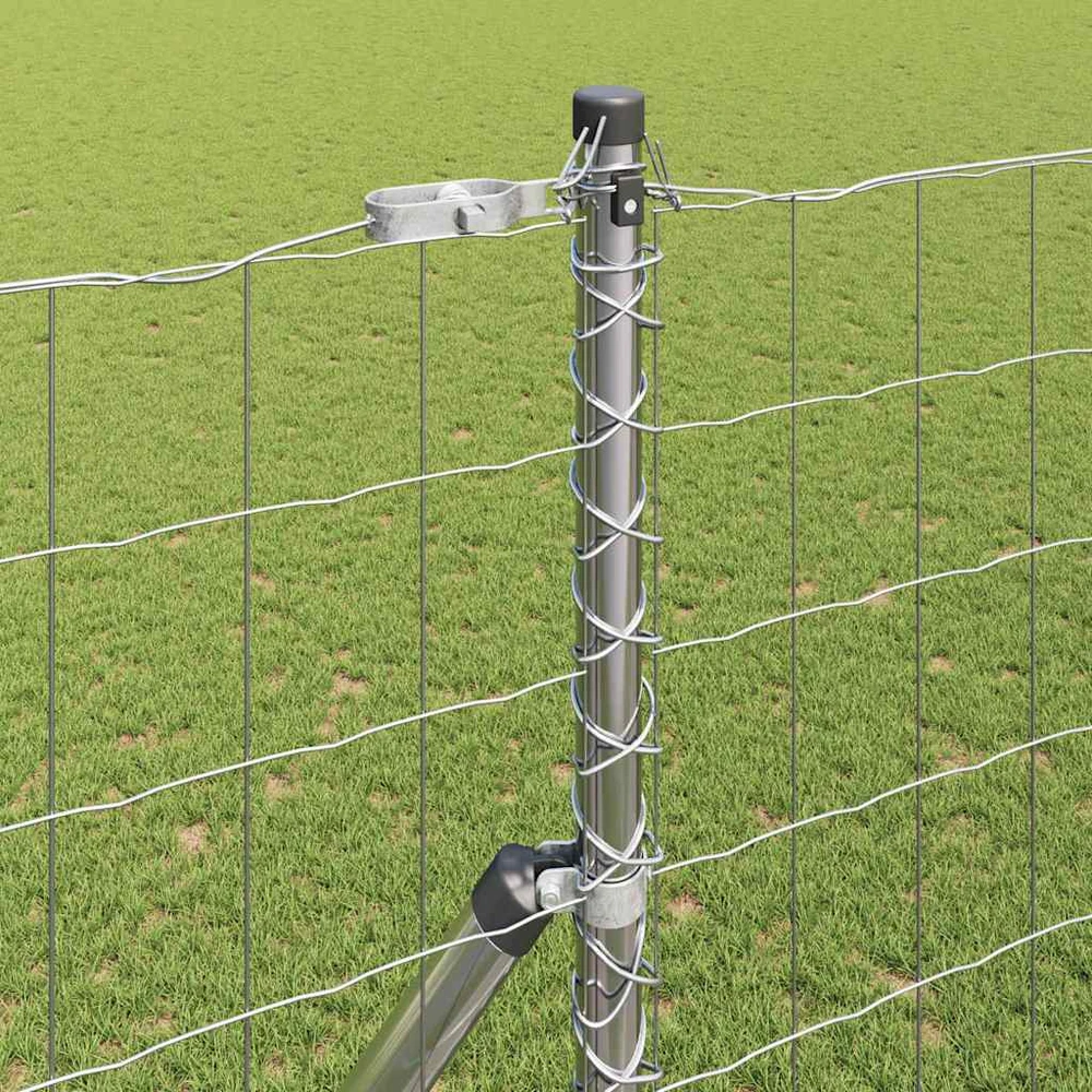 Lauko Euro tvoros gruntinis tvirtinimas 10 x 1,5 m Sidabrinė