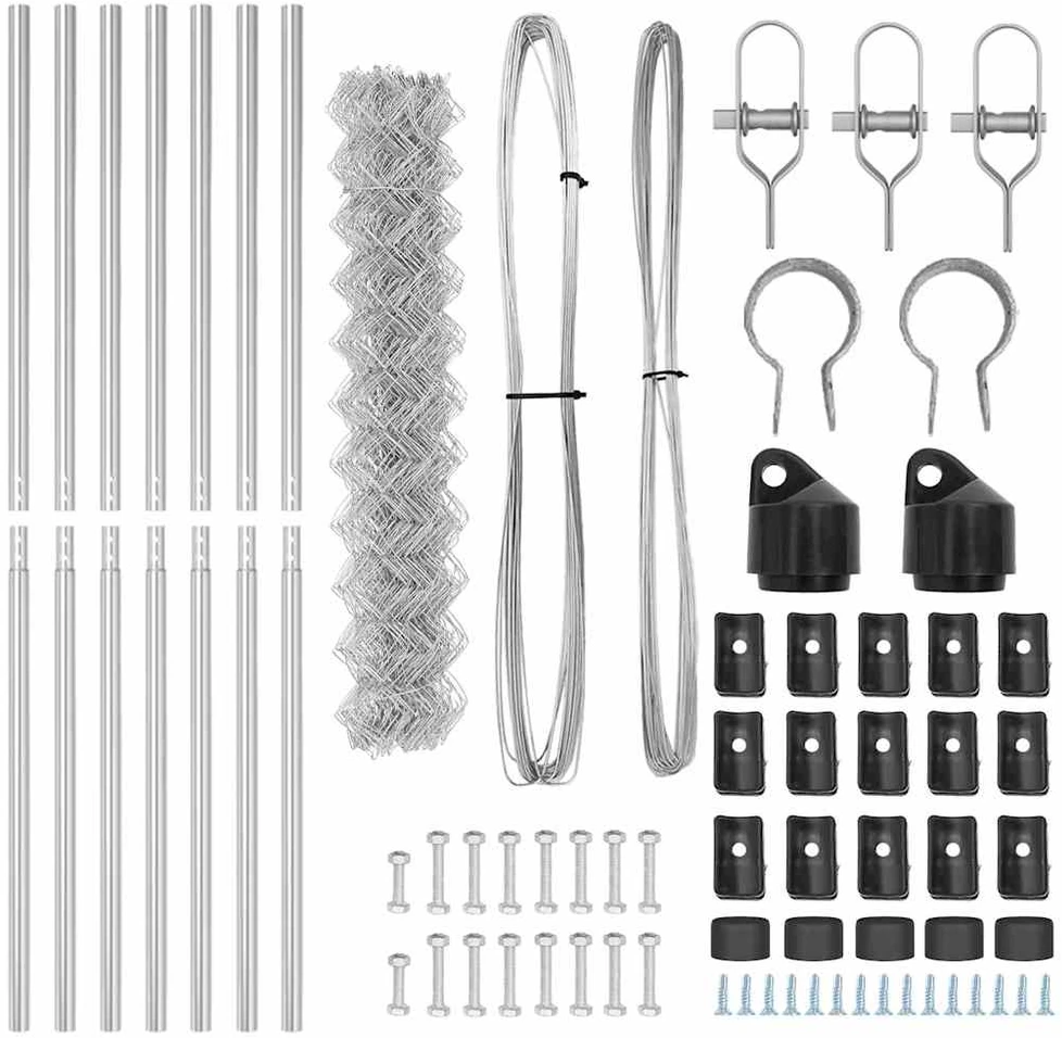 Grandinės tvoros tvirtinimas 10 x 1,5 m Galvanizuotas plienas