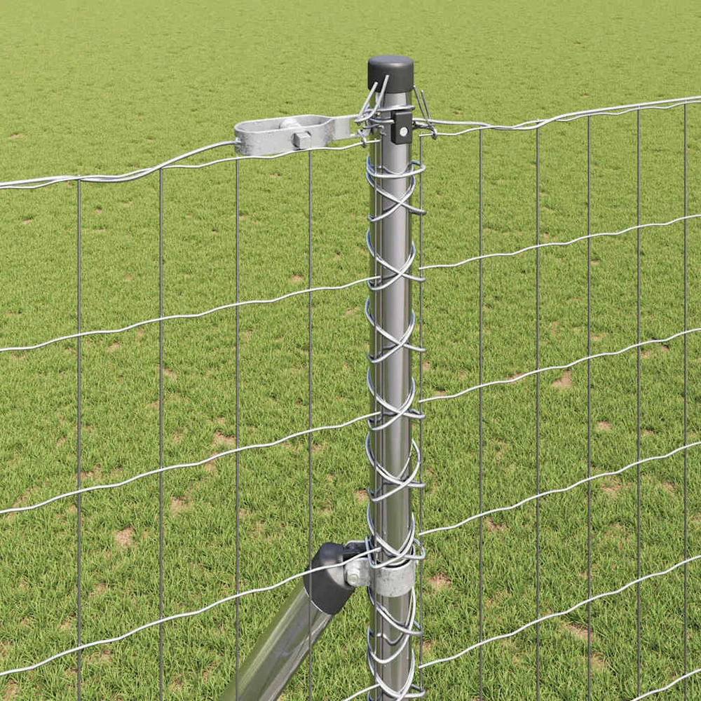 Lauko Euro tvoros gruntinis tvirtinimas 10 x 1,5 m Sidabrinė