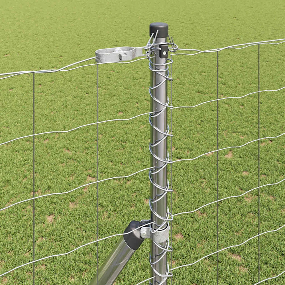 Lauko Euro tvoros gruntinis tvirtinimas 10 x 1,6 m Sidabrinė