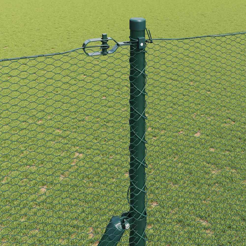 Heksagonalinė tvoros tvirtinimo sistema 10 x 1,6 m Žalia