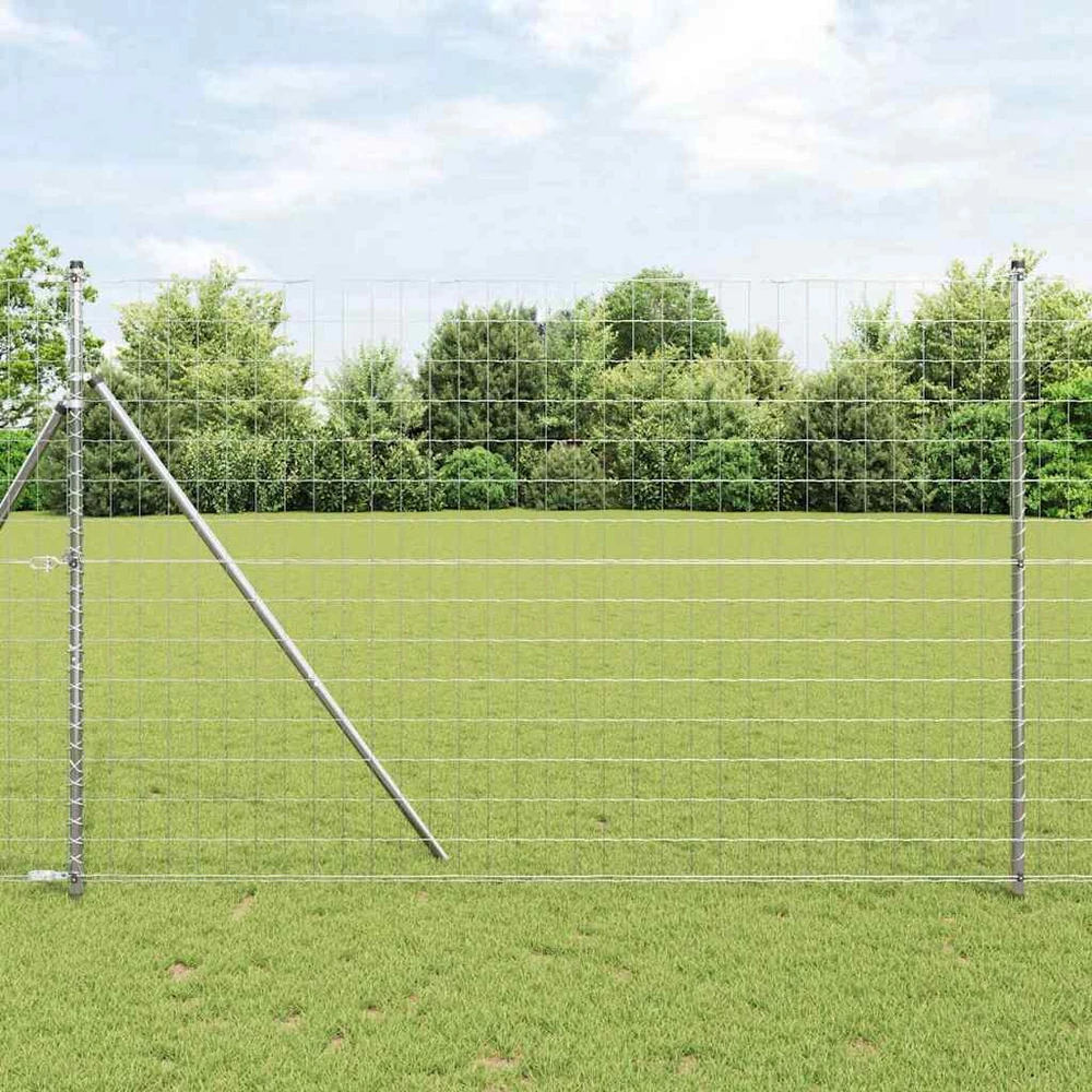 Lauko Euro tvoros gruntinis tvirtinimas 10 x 1,6 m Sidabrinė