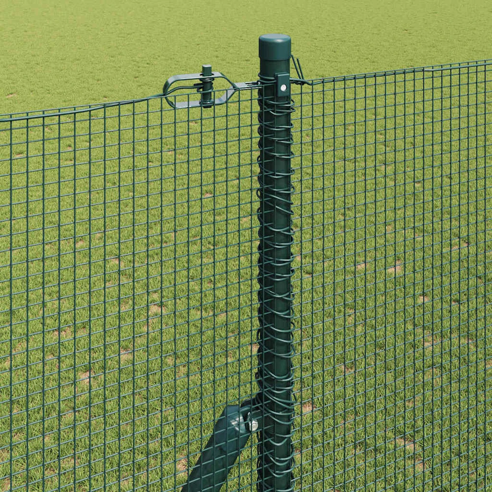 Suvirintas vielos tvora žemės tvirtinimas 10 x 1,6 m Žalia