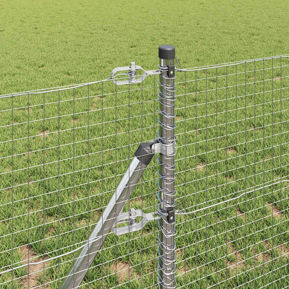 Suvirintas vielos tvora žemės tvirtinimas 100 x 0,5 m Sidabrinė