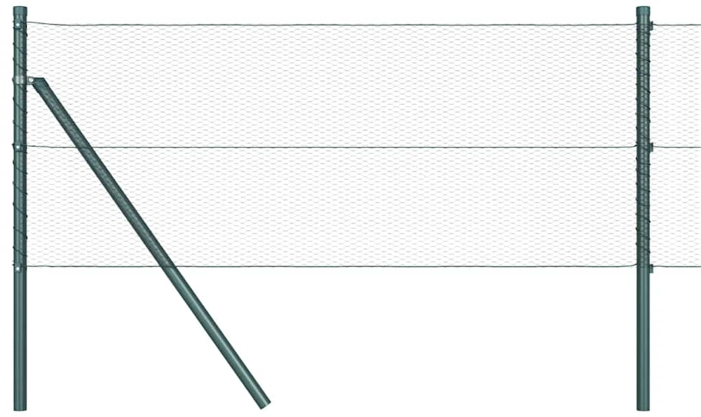 Heksagonalinė tvoros tvirtinimo sistema 100 x 0,8 m Žalia