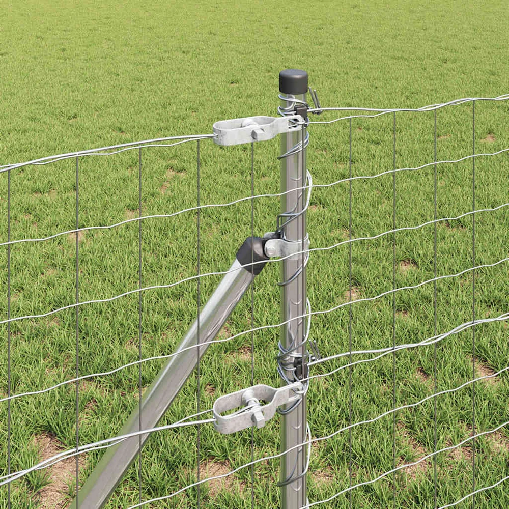 Lauko Euro tvoros gruntinis tvirtinimas 25 x 0,6 m Sidabrinė