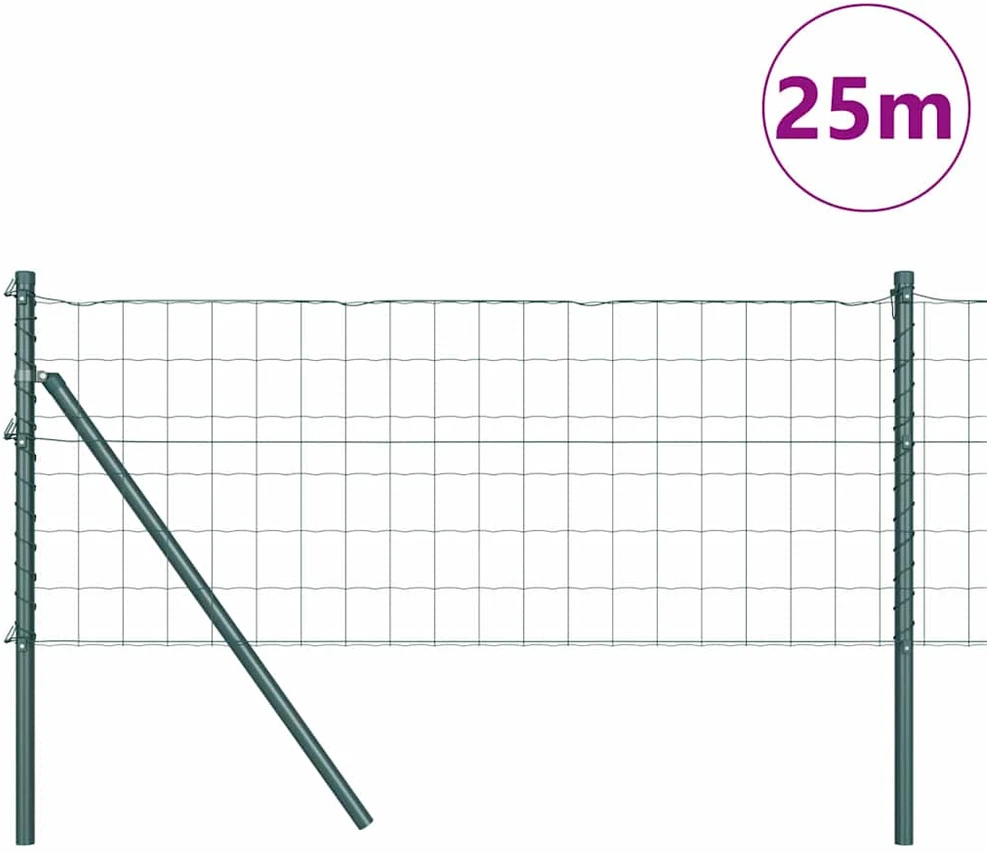 Euro tvoros žemės tvirtinimas 25 x 0,8 m PVC dengtas plienas