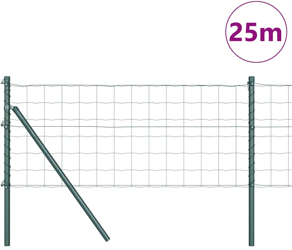 Euro tvoros žemės tvirtinimas 25 x 0,8 m PVC dengtas plienas
