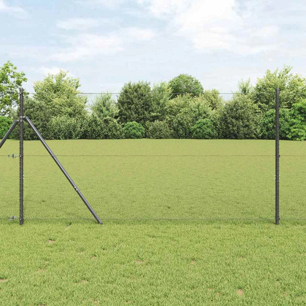 Heksagonalinė tvoros tvirtinimo sistema 25 x 1,2 m Pilka