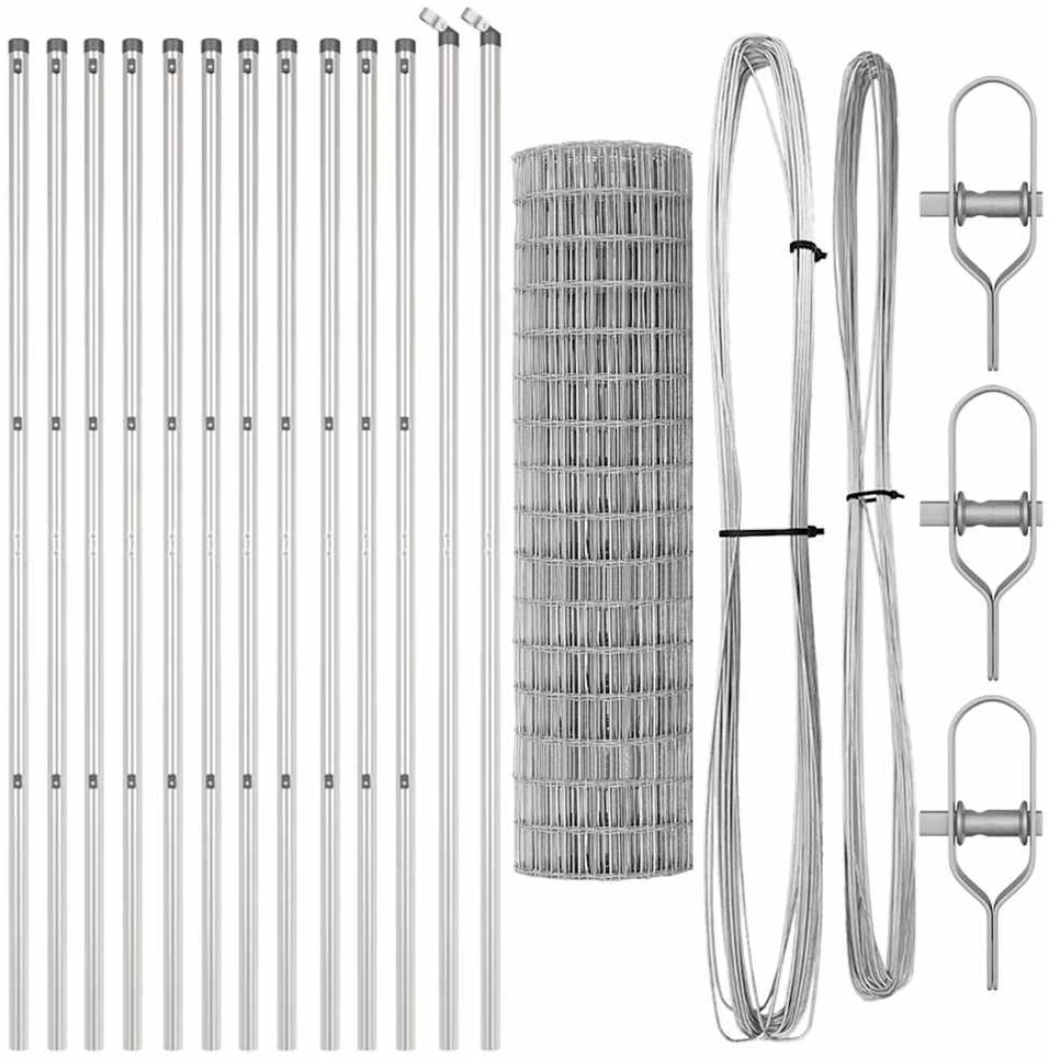Lauko Euro tvoros gruntinis tvirtinimas 25 x 1,2 m Sidabrinė