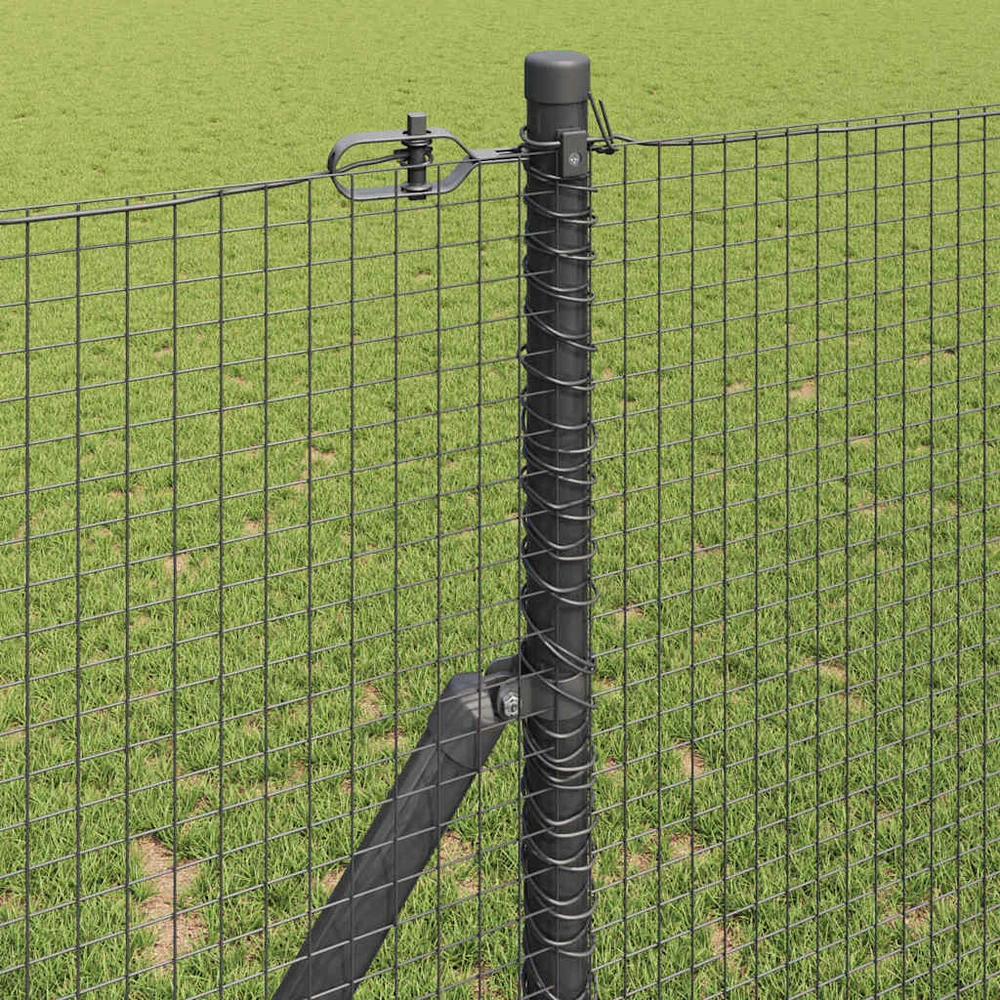 Suvirintas vielos tvora žemės tvirtinimas 25 x 1,4 m Pilka