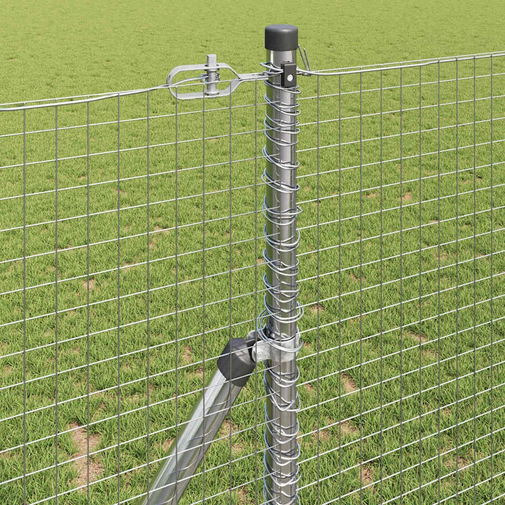 Suvirintas vielos tvora žemės tvirtinimas 25 x 1,4 m Sidabrinė