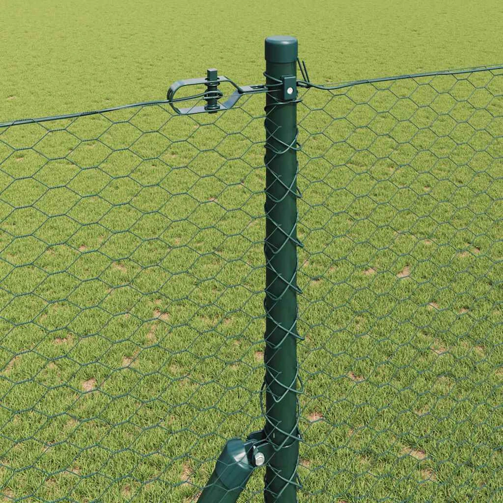 Heksagonalinė tvoros tvirtinimo sistema 25 x 1,6 m Žalia