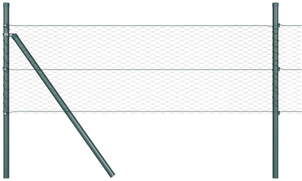 Heksagonalinė tvoros tvirtinimo sistema 50 x 0,8 m Pilka