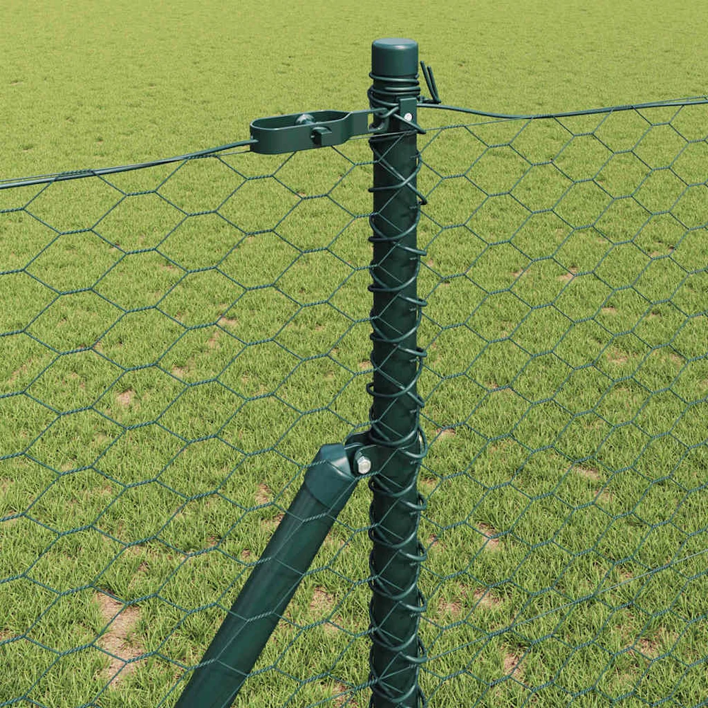 Heksagonalinė tvoros tvirtinimo sistema 50 x 1,2 m Žalia