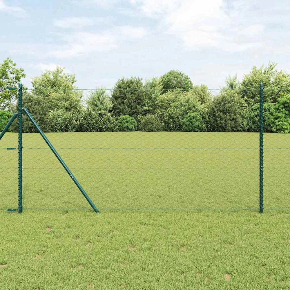Heksagonalinė tvoros tvirtinimo sistema 50 x 1,4 m Pilka