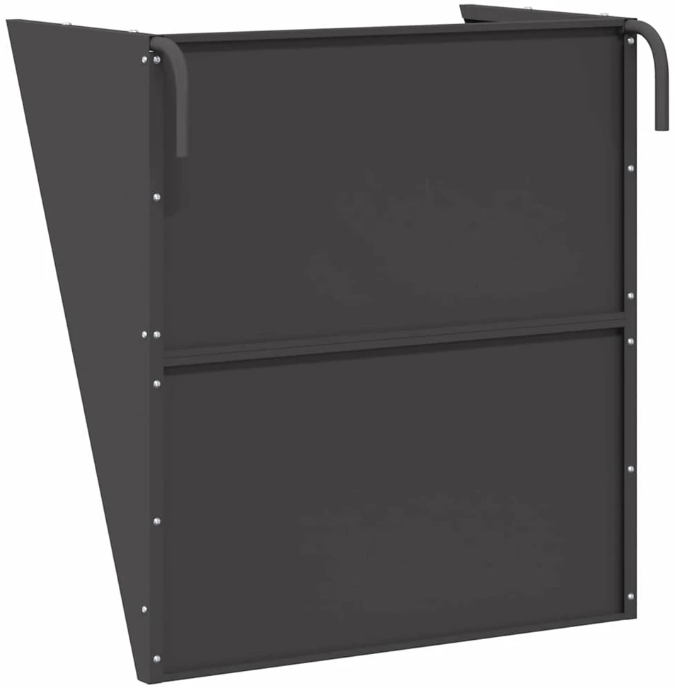 Pakabinama šiaudų šėrykla Juoda 61 x 33 x 66 cm 5kg