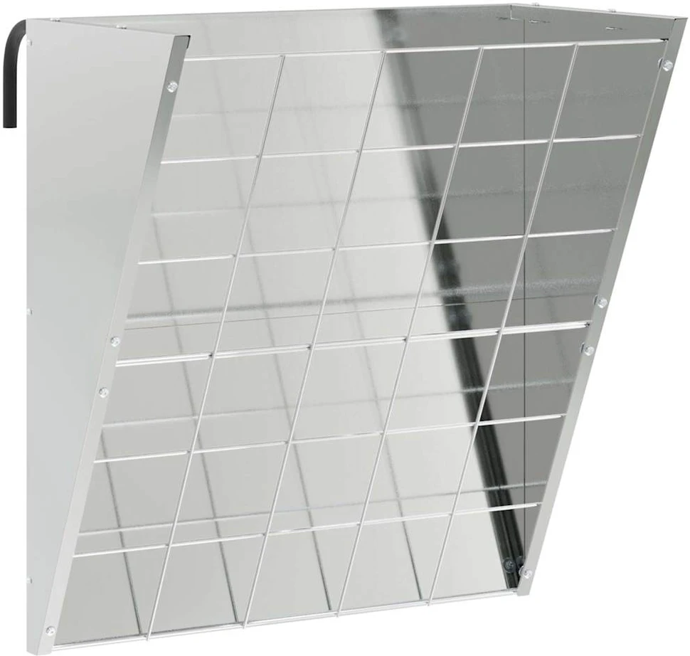 Pakabinama šiaudų šėrykla Sidabrinė 61 x 33 x 66 cm 5kg