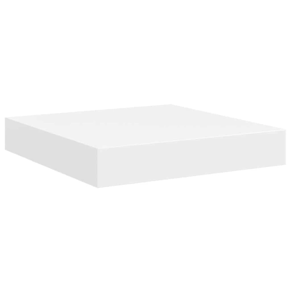 Pakabinama sieninė lentyna, baltos spalvos, 23x23,5x3,8cm, MDF