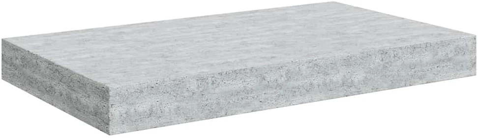 Pakabinama sieninė lentyna, betono pilka, 40x23x3,8cm, MDF