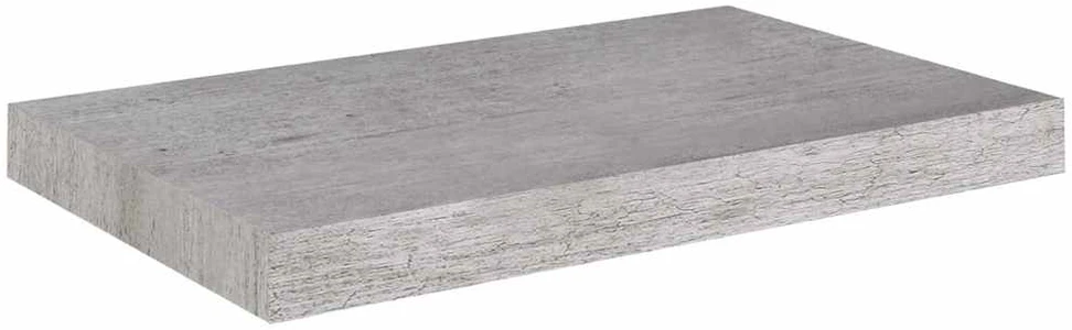 Pakabinama sieninė lentyna, betono pilka, 50x23x3,8cm, MDF