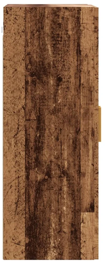 Pakabinama sieninė spintelė, sendintos medienos, 69,5x34x90cm
