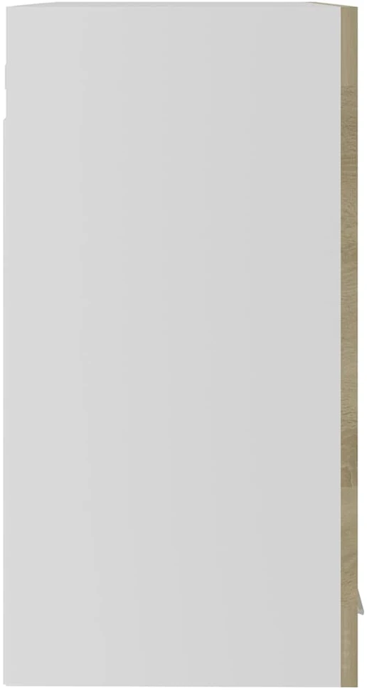 Pakabinama stiklinė spintelė, ąžuolo, 60x31x60cm, mediena