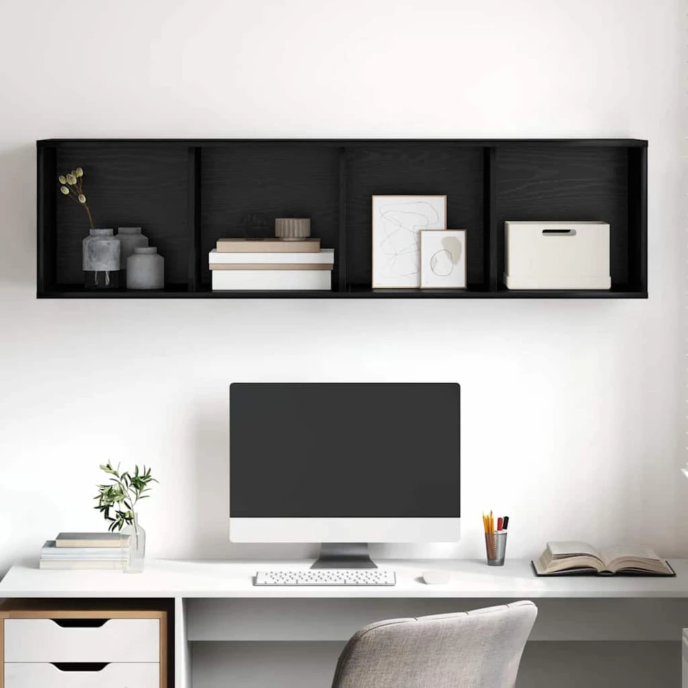 TV staliukas TV spintelių komplektas 37 x 37 x 142,5 cm Juodas ąžuolas