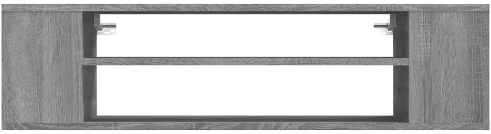 TV staliukas Pakabinama TV spintelė, pilka ąžuolo, 100x30x26,5cm, mediena