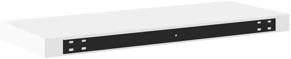 Pakabinamos lentynos, 2vnt., baltos, 60x23,5x3,8cm, MDF