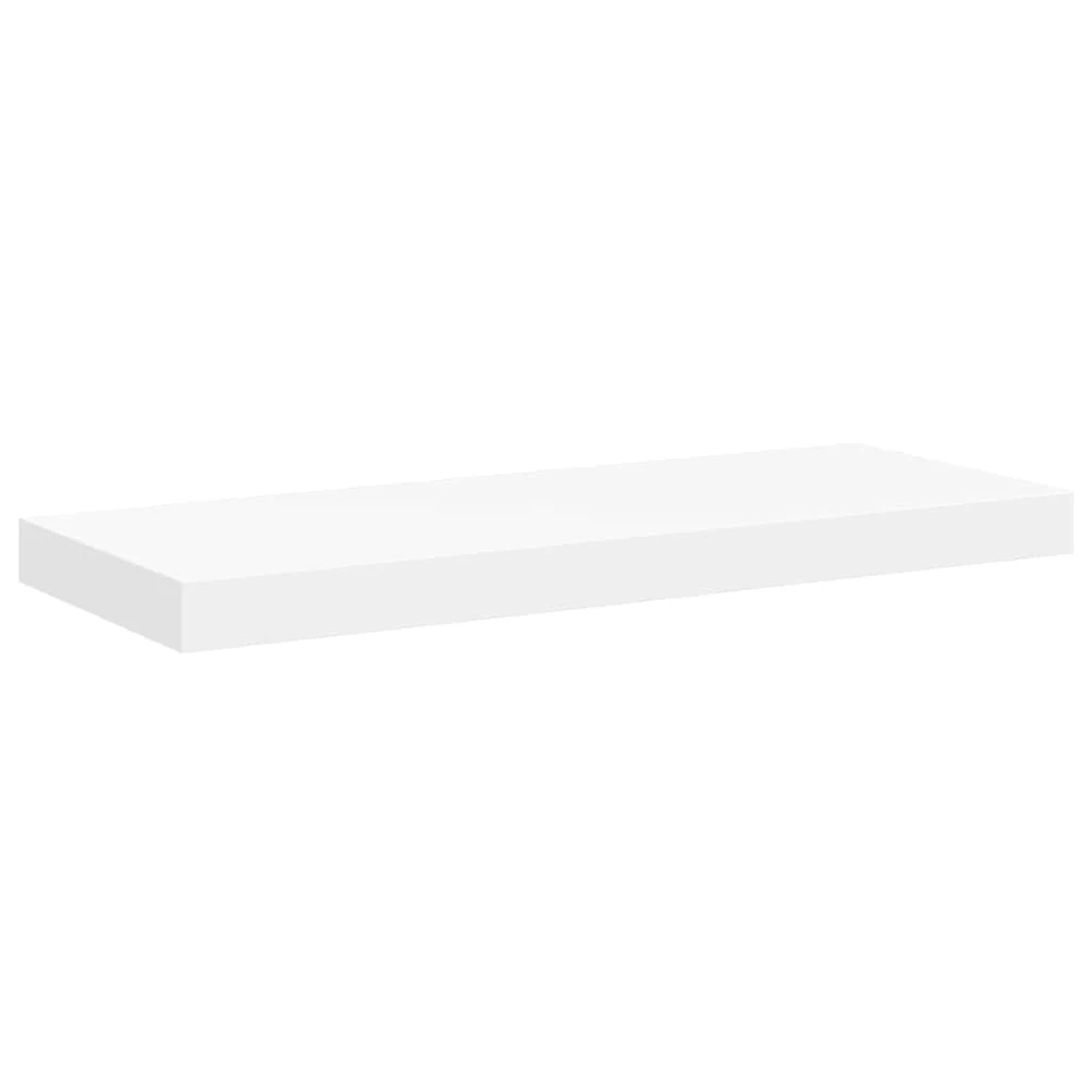 Pakabinamos lentynos, 2vnt., baltos, 60x23,5x3,8cm, MDF