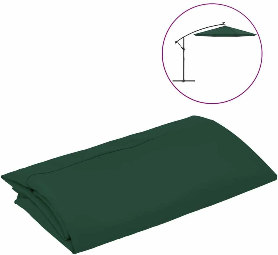 Pakaitinis audinys gembiniam skėčiui, žalios spalvos, 300cm