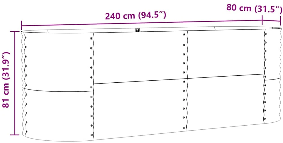 Pakelta lova Žalia 240 x 80 x 81 cm Plienas