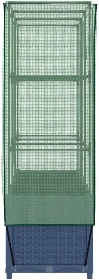 Pakelta lysvė su šiltnamio dangčiu, 120x40x138cm