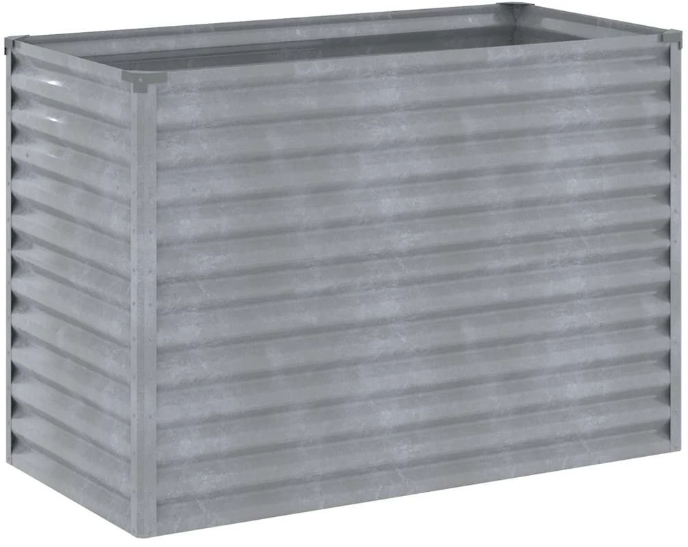 Aukštas sodo lovelis, 100x50x69cm, Corten plienas