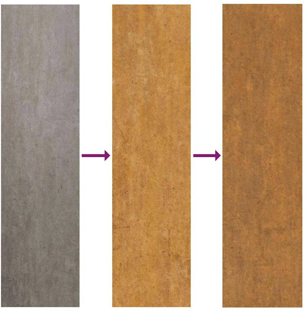 Aukštas sodo lovelis, 291x50x36cm, Corten plienas