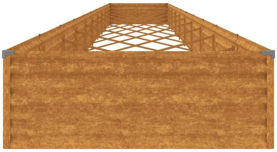 Pakeltas Sodo Vazonas Juoda 60 x 26 x 45 cm Plienas