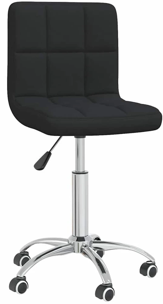 Pasukama valgomojo kėdė, juodos spalvos, audinys (334319)