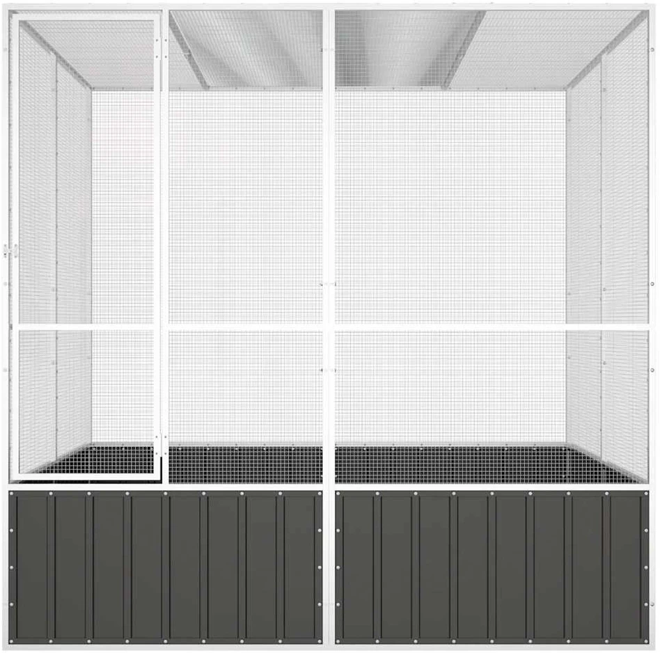 Paukščių narvas, antracito, 213,5x217,5x211,5cm, plienas