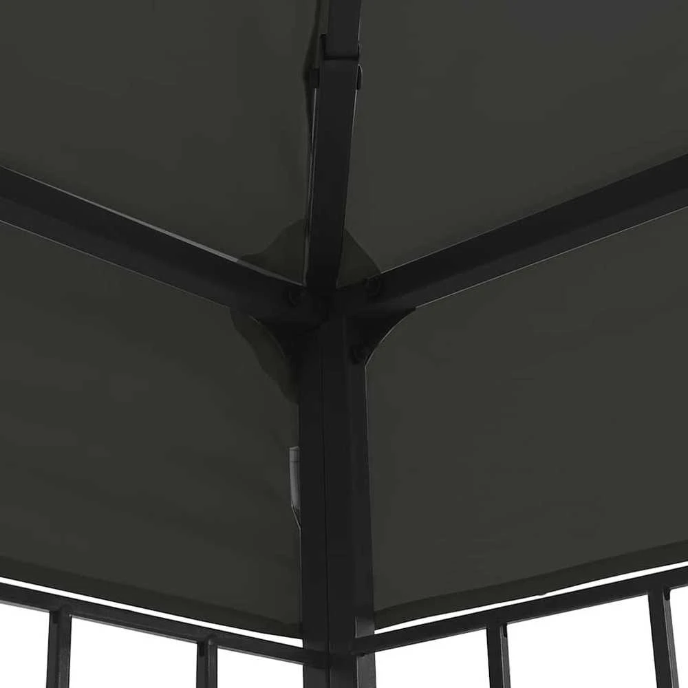 Pavėsinė su dvigubu stogu, baltos spalvos, 3x3m
