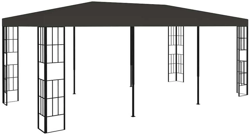 Pavėsinė su dvigubu stogu, baltos spalvos, 3x3m