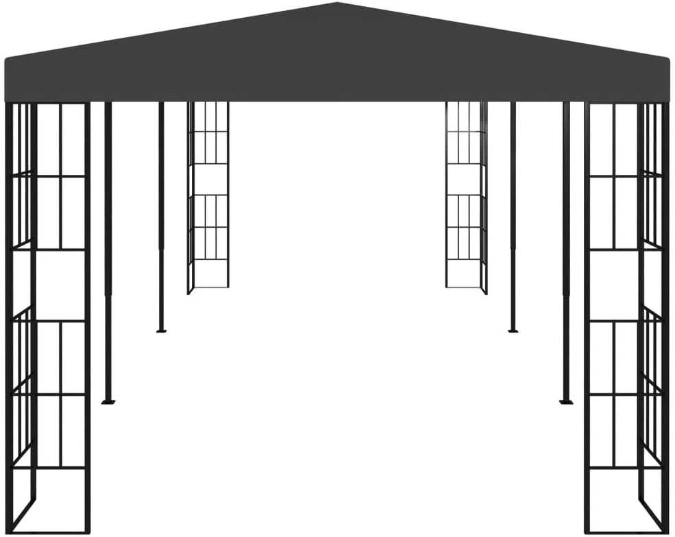 Pavėsinė su dvigubu stogu, baltos spalvos, 3x3m
