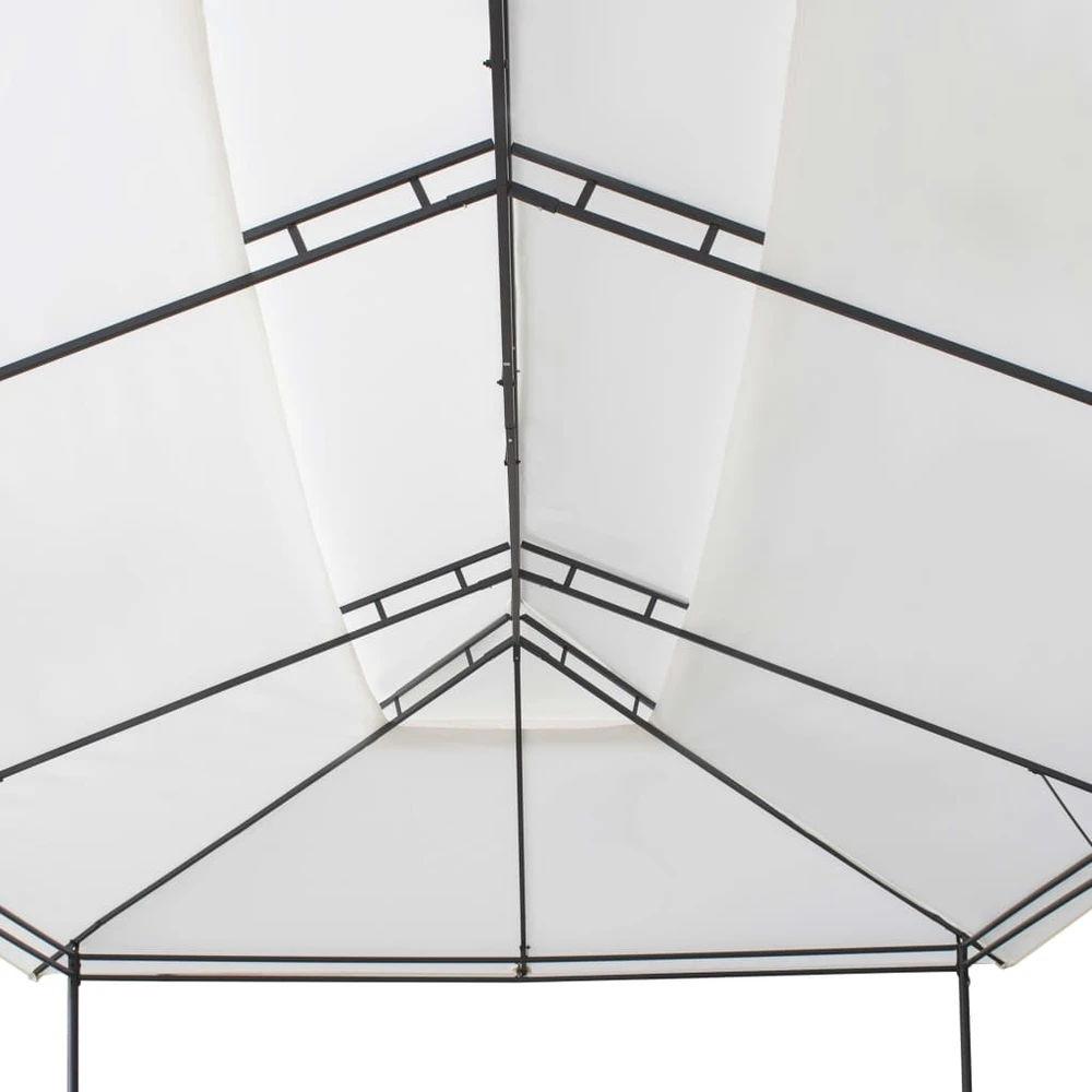 Pavėsinė, baltos spalvos, 600x298x270cm, 180g/m²