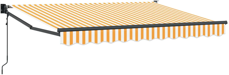 Ištraukiama markizė Geltona ir balta 3,5 x 2 m