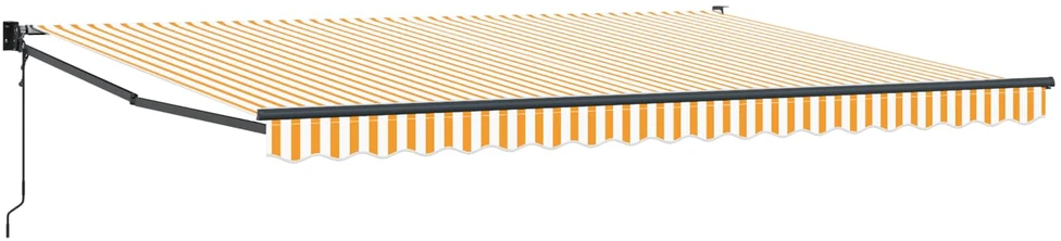 Ištraukiama markizė Geltona ir balta 4 x 2 m